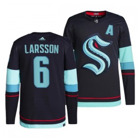 Seattle Kraken Trikot Adam Larsson 6 Vauthentic Adidas Navy - Herren